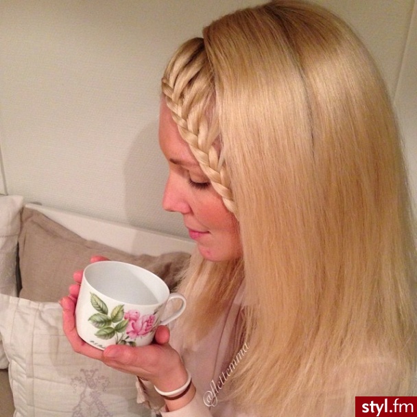 Blond Warkocze Proste Na co dzień Długie Fryzury