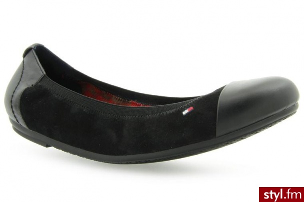 Tommy Hilfiger BALERINY CAMILLA 32 C BLACK - Balerinki Buty Moda