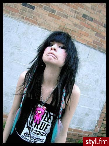 EMO Alternatywne Średnie Fryzury