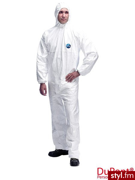 DUPONT Kombinezon ochronny - Rozmiar L (TYVEK-CHF5W W L) - Pozostałe Spodnie Moda
