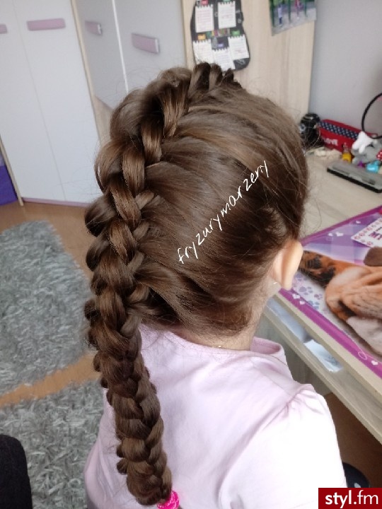 Dragon braid czyli warkocz smok. - Wieczorowe Długie Fryzury