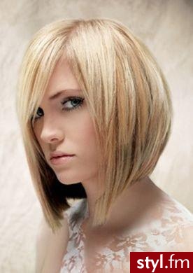 Blond Rozpuszczone Proste Na co dzień Krótkie Fryzury