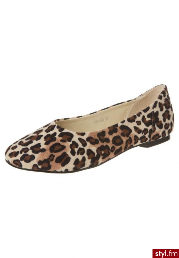 Ballerina Closet PLAzA Baleriny brązowy (117-0001) - Balerinki Buty Moda