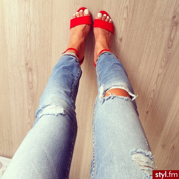 Jeansy Spodnie Moda