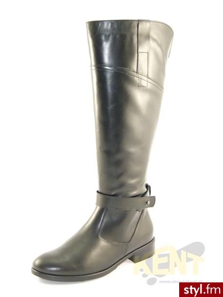 LAURA MESSI buty 525/272 CZARNY KOZAKI - Kozaki Buty Moda