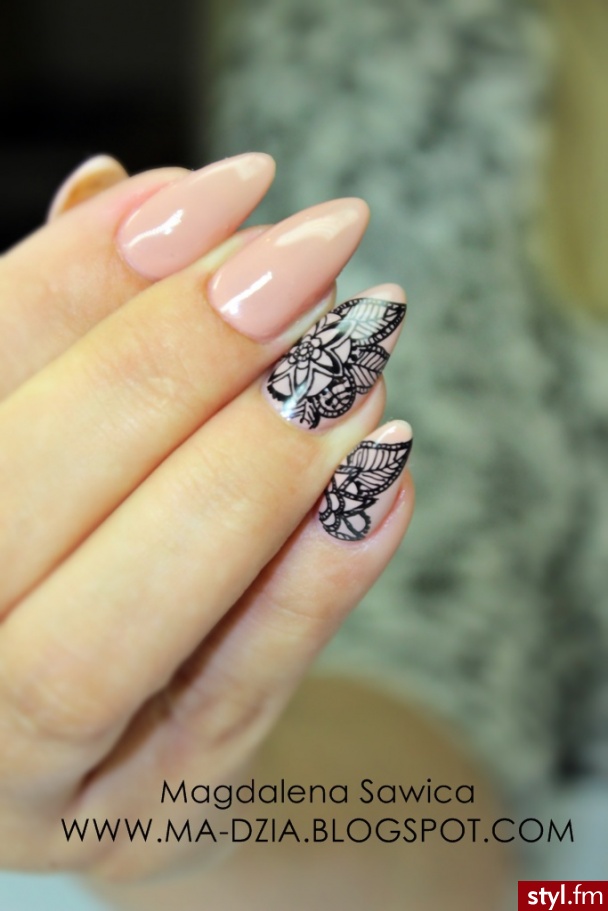 EclairNails RapidoArt nude no3 paznokcie nude - Akryl Paznokcie