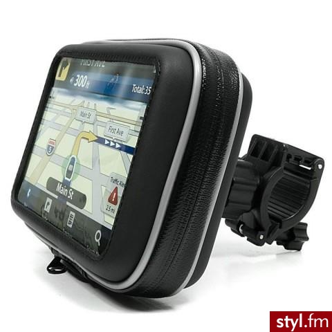 Extreme Style Uchwyt motocyklowy na GPS z etui 5.0`` (TKN000710) - Portfele i etui Dodatki Moda