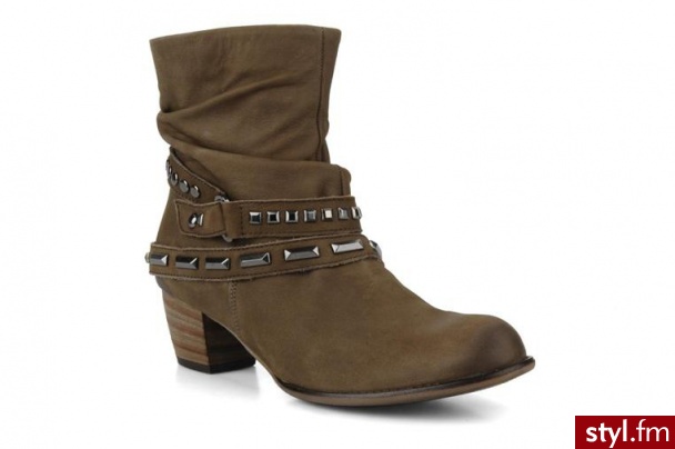 Ara PÓŁBUTY I BOTKI FLO STRAP BY ARA (Brązowy) - Botki Buty Moda