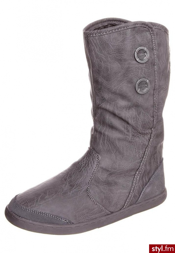 KangaROOS FERNANDA Botki & botki do kostki szary (31417-230-dk. grey) - Botki Buty Moda