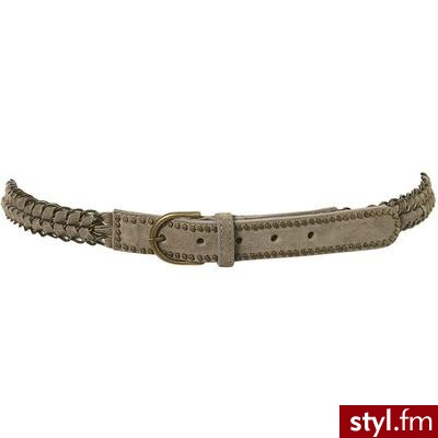 Chain And Stud Suede Belt - TopShop - Polyvore. Pobrano ze strony: http://www.polyvore.com/chain_stud_suede_belt/thing?id=14597056 - Pozostałe Dodatki Moda