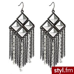Dereon Four Pyramid Fringed Drop Earrings Four Pyramid Fring... - Polyvore. Pobrano ze strony: http://www.polyvore.com/dereon_four_pyramid_fringed_drop/thing?id=30368613 - Pozostałe Dodatki Moda