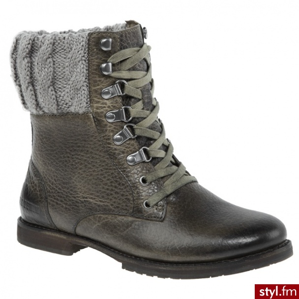 TOMMY HILFIGER Botki DENIM Molly 7 EN56814901 248 zielony (Timber Wolf) 248 - Botki Buty Moda