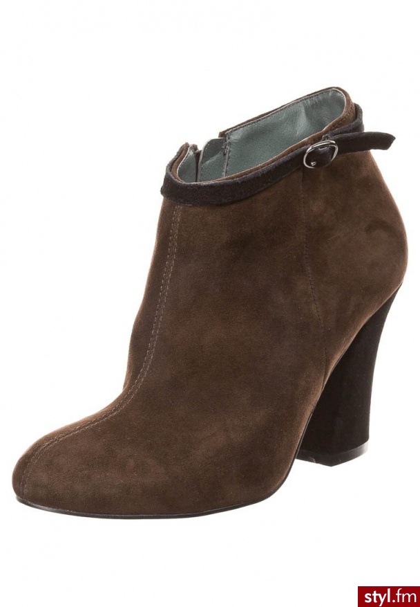 Taupage Botki brązowy - Botki Buty Moda