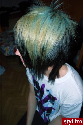 EMO Alternatywne Średnie Fryzury