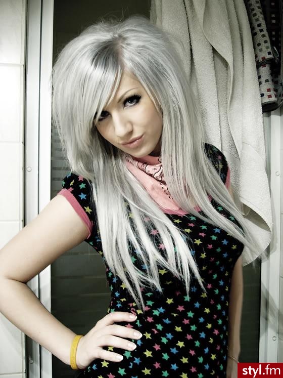 EMO Alternatywne Średnie Fryzury