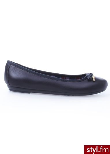 TOMMY HILFIGER Baleriny cecilia 3a granatowy - Balerinki Buty Moda