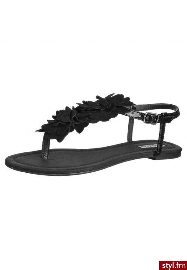 Buffalo Japonki czarny - Klapki Buty Moda