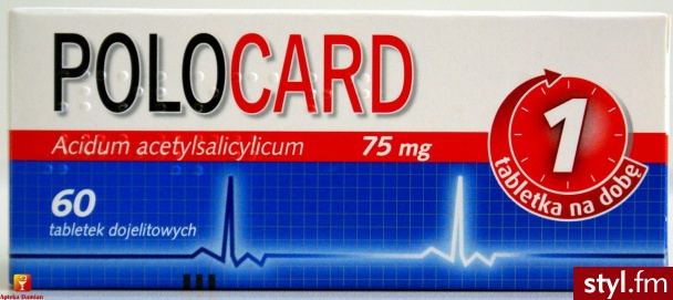 POLPHARMA POLOCARD 75 MG X 60 DOJELITOWYCH TABLETEK POWLEKANYCH - Bransoletki Biżuteria Moda
