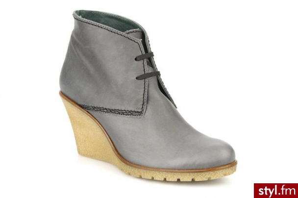 Mikaela PÓŁBUTY I BOTKI CREAT BY MIKAELA (Szary) - Botki Buty Moda