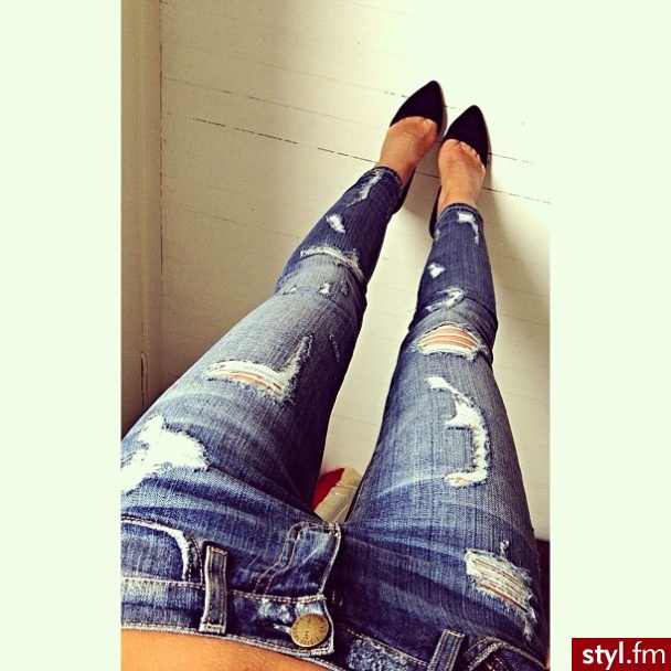 Jeansy Spodnie Moda