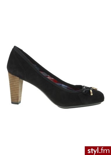 TOMMY HILFIGER Szpilki cindy 3b midnight granatowy - Szpilki Buty Moda