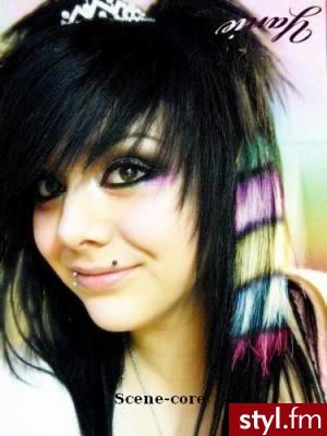 EMO Alternatywne Średnie Fryzury