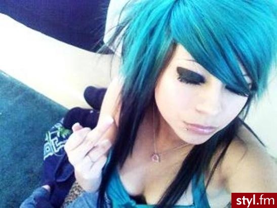 EMO Alternatywne Średnie Fryzury