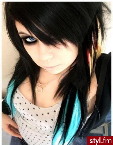 EMO Alternatywne Średnie Fryzury