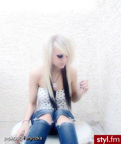 EMO Alternatywne Średnie Fryzury