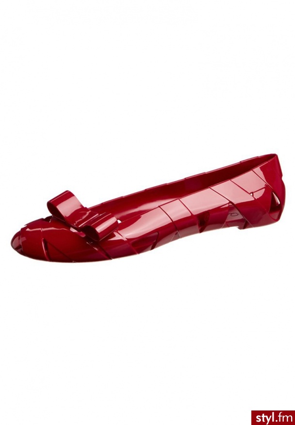 Kartell BOW WOW Baleriny czerwony bow wow - Balerinki Buty Moda