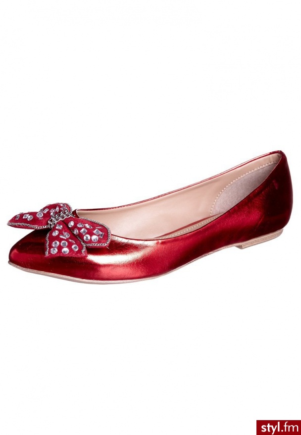 Anna Field Baleriny czerwony - Balerinki Buty Moda