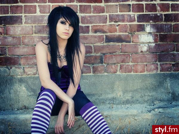 EMO Alternatywne Średnie Fryzury