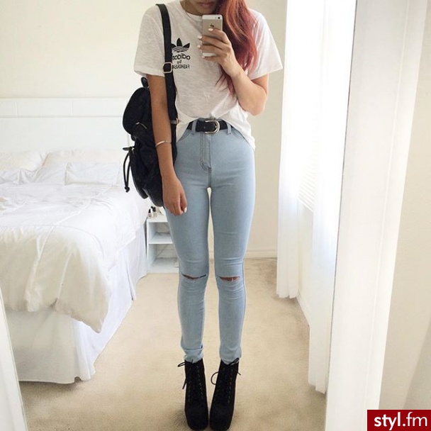 Jeansy Spodnie Moda