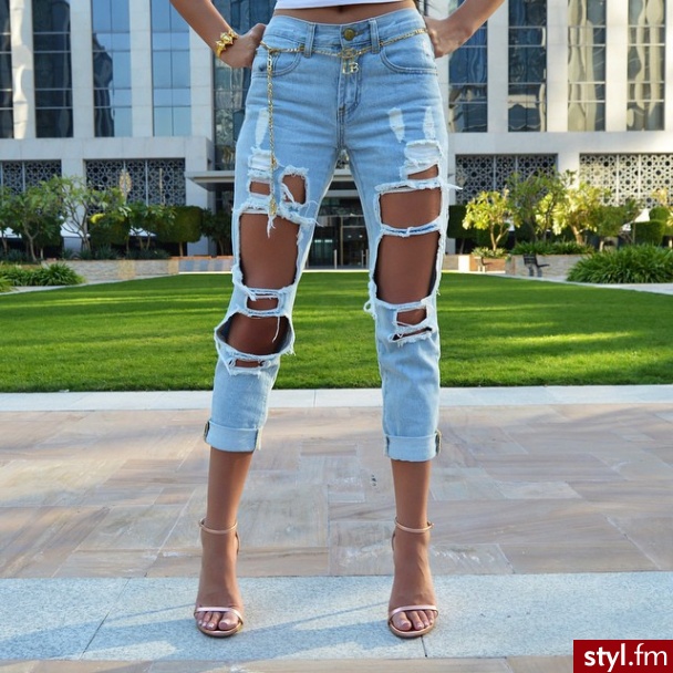 Jeansy Spodnie Moda