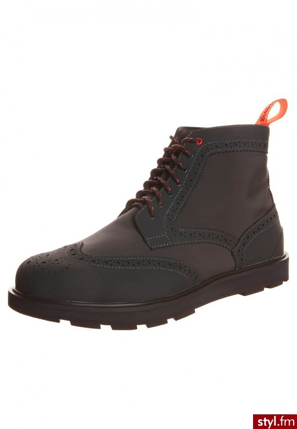 Swims CHARLES Botki sznurowane szary - Botki Buty Moda
