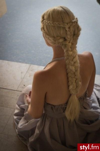 Blond Warkocze Proste Na co dzień Długie Fryzury