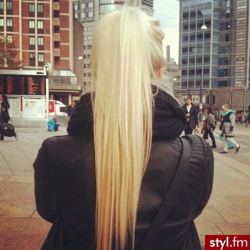 Blond Rozpuszczone Proste Na co dzień Długie Fryzury