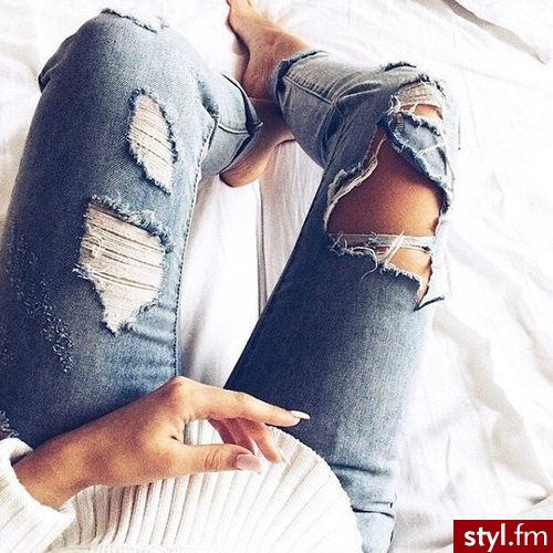 Jeansy Spodnie Moda