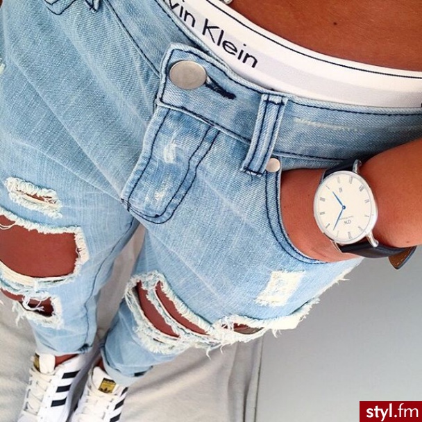 Jeansy Spodnie Moda