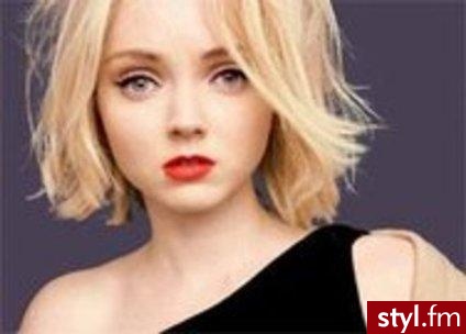 Lily Cole - Blond Rozpuszczone Proste Na co dzień Krótkie Fryzury