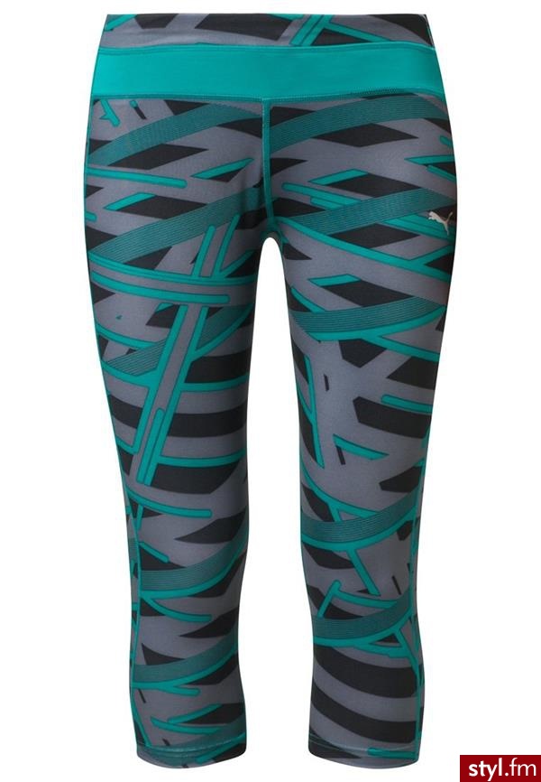 Puma Rajstopy zielony (510877) - Leginsy Spodnie Moda