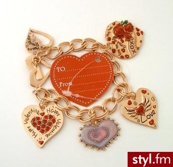 typowo walentynkowa bronsoletka - 8.50$ - Pozostałe Dodatki Moda
