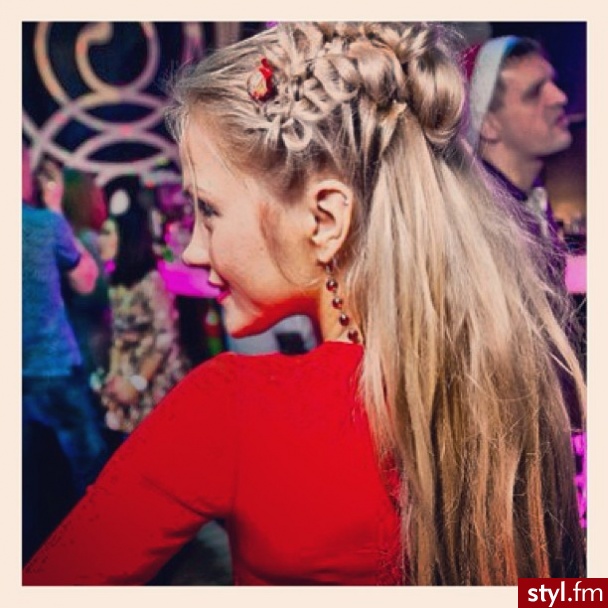 Blond Warkocze Proste Na co dzień Długie Fryzury