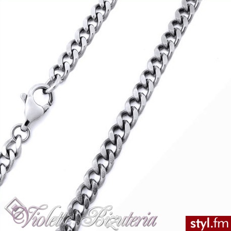 Violette Łańcuszek szer: 8mm Stal Szlachetna 316L nr.3783 - Łańcuszki Biżuteria Moda
