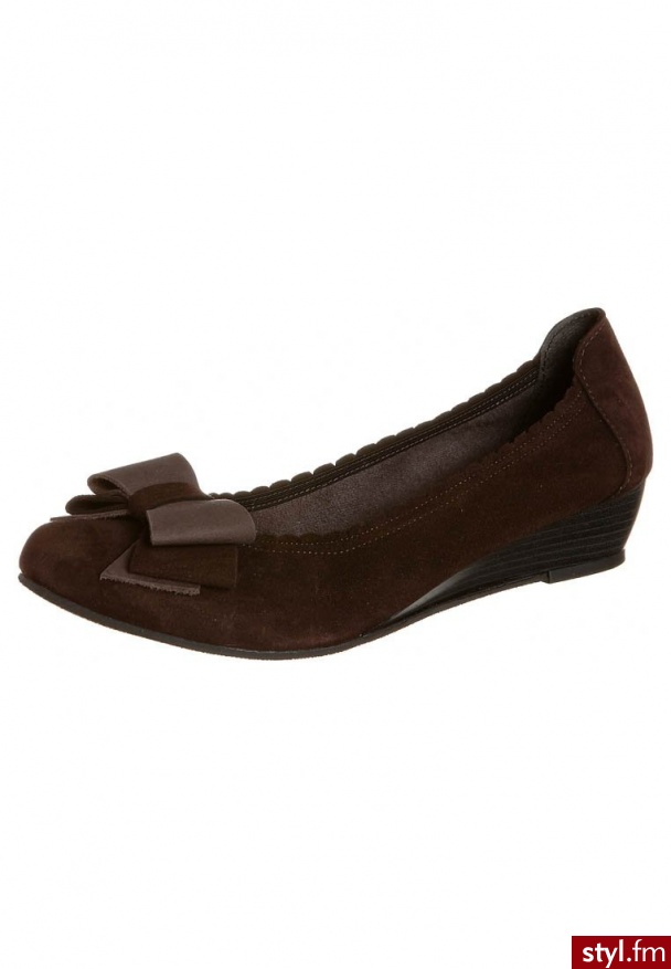 HIRICA SHARON Baleriny brązowy - Balerinki Buty Moda