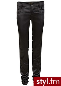 Bonprix Spodnie satynowe czarny 934848_17996 - Pozostałe Spodnie Moda