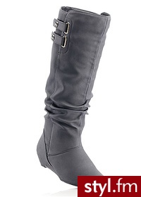 Bonprix Kozaki czarny 975157_25189 - Koturny Buty Moda
