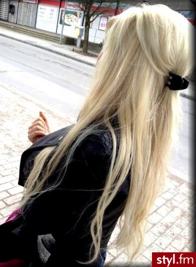 Blond Rozpuszczone Proste Na co dzień Długie Fryzury