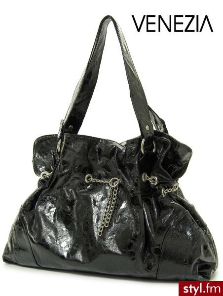 TOREBKA VENEZIA 8003B BLACK - Torebki na co dzień Torebki Moda