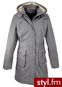 Bonprix Parka szary 974833_3464 - Kurtki Okrycia Moda